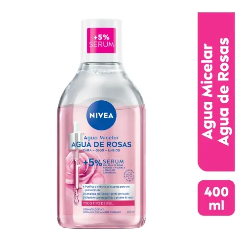 Agua Micelar Nivea De Rosas - 400ml