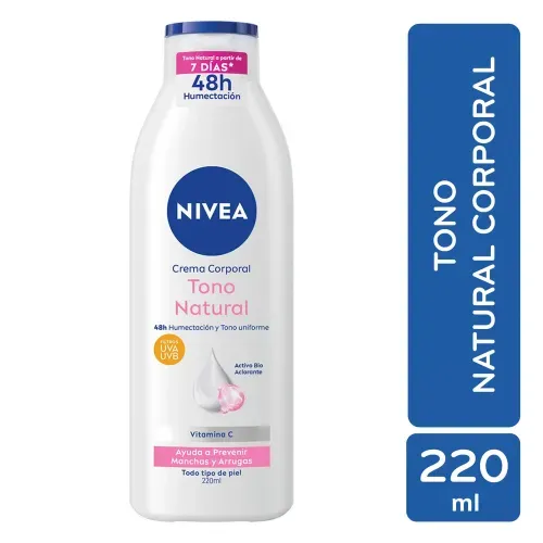 Crema Nivea Corporal Humectante Tono Natural-220 ml