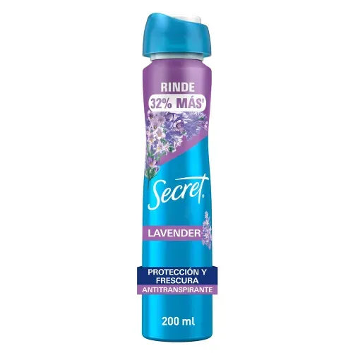 Spray Antitranspirante Secret Lavanda - 200 ml