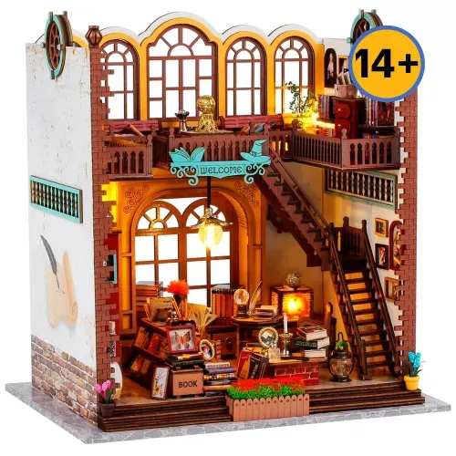 Puzzle 3d Madera Magic Book House