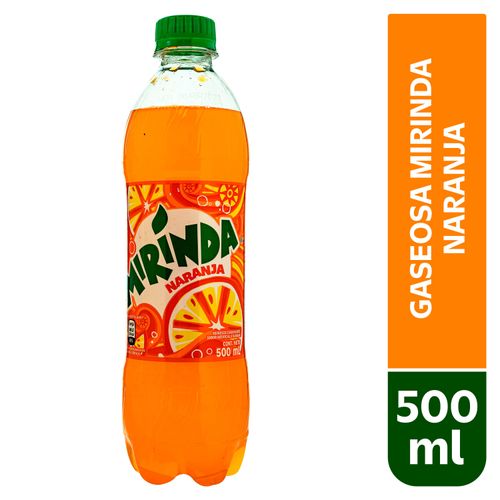 Gaseosa Mirinda Naranja Pet 500 Ml