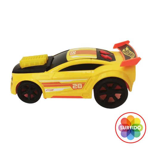 Vehiculo Hot Wheels de libre rodada con luz y sonido