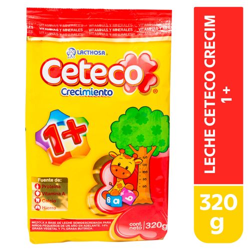 Leche Ceteco Crecimiento 1+ Bolsa -320 g