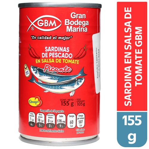 Sardina GBM En Salsa De Tomate - 155 g