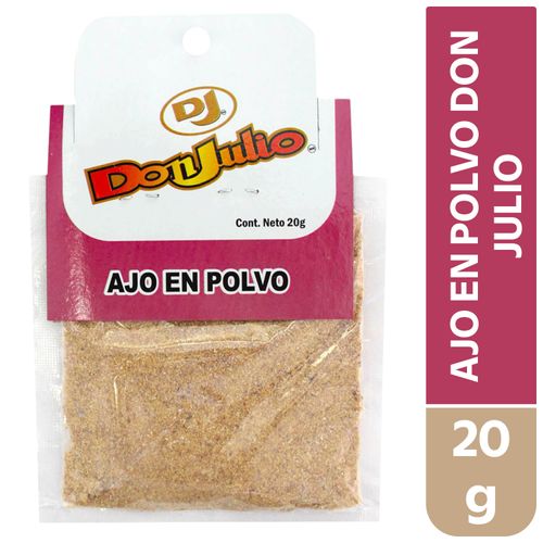 Ajo En Polvo Don Julio En Bolsa - 20 g