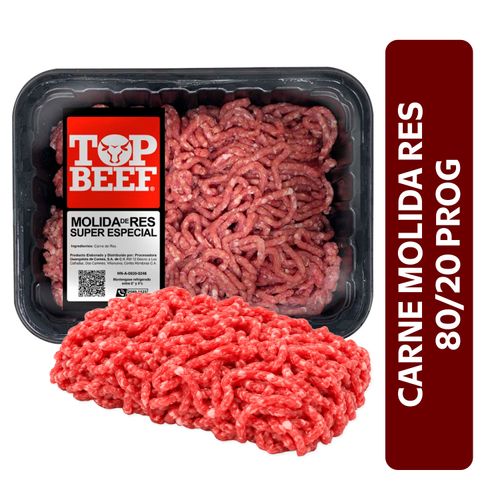 Carne molida de res ProgCarne 80/20 - 408 g