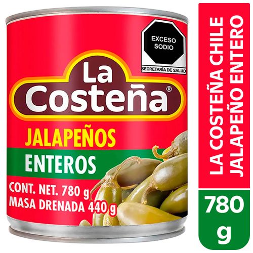La Costena Chile Jalapeno Entero 780 G