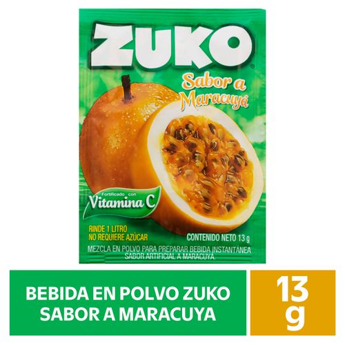 Bebida En Polvo Zuko Maracuyá - 13 g