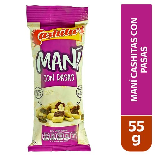 Mani Cashitas Con Pasas - 55 g