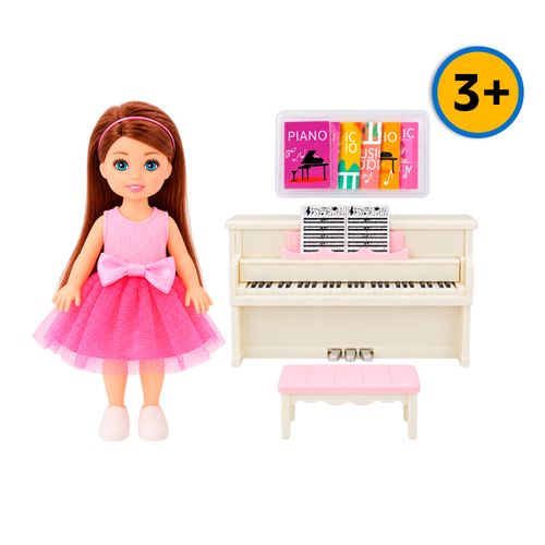 Muñeca Regina con piano