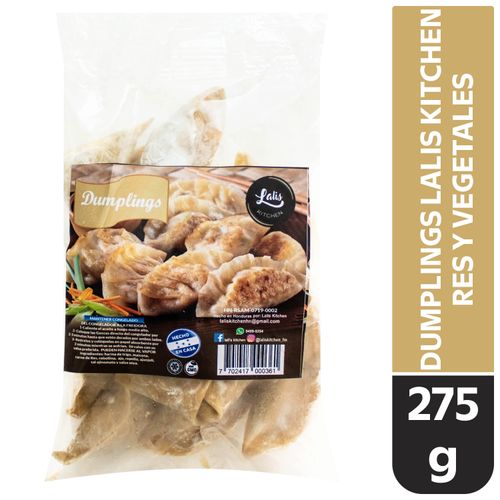 Dumplings Lalis Kitchen Res Y Vegetales - 275 g