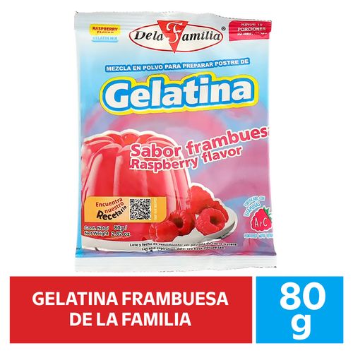 Gelatina De La Familia Frambuesa -  80 g