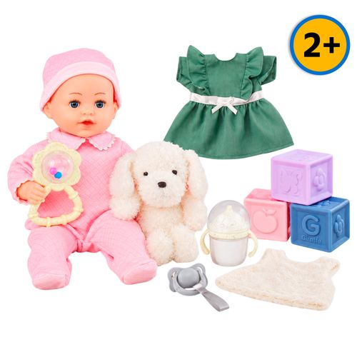 Set bebé My Sweet Love con peluche y accesorios - 10 Pzas