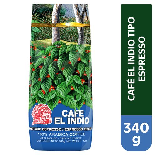 Café El Indio Molido Y Tostado Espresso - 340 g