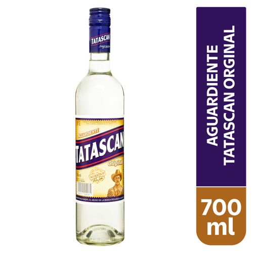 Aguardiente Tatascan Orginal Vidrio- 700 ml