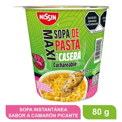 Maxi Sopa Nissin camarón picante - 80 g