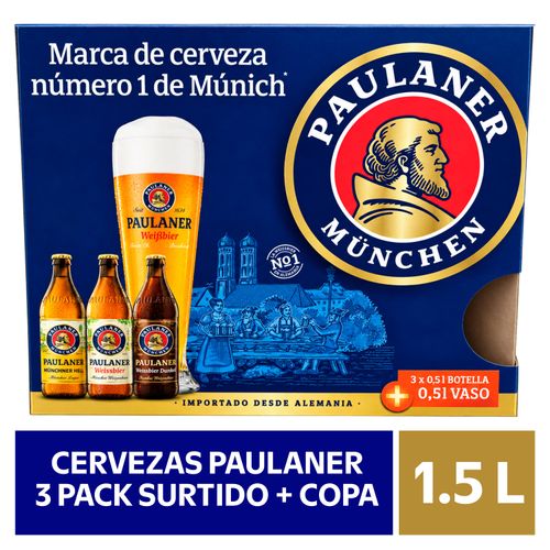 Paulaner 3pk Surtido Copa 1500ml
