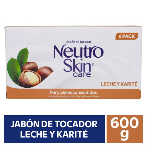 Jabón Neutroskin Leche Y Karité 6 Pack - 660 g