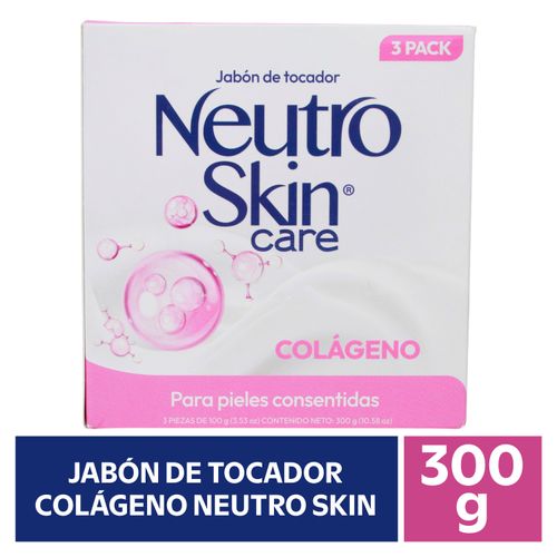 Jabón de Tocador Neutroskin Con Colágeno - 330 g