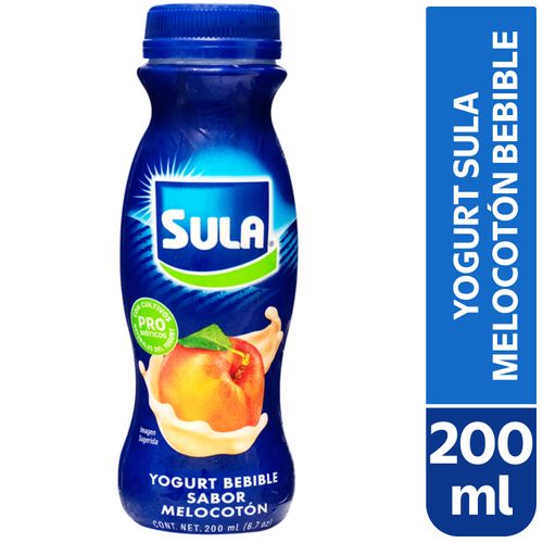 Yogurt Sula Melocotón Bebible Bote - 200 ml