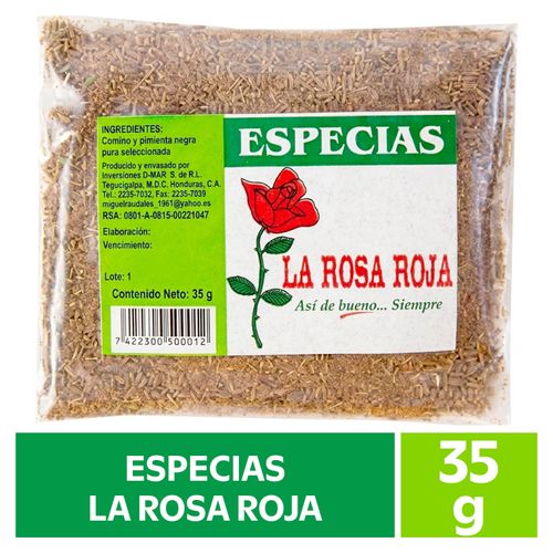Especias La Rosa Roja En Bolsa - 35 g