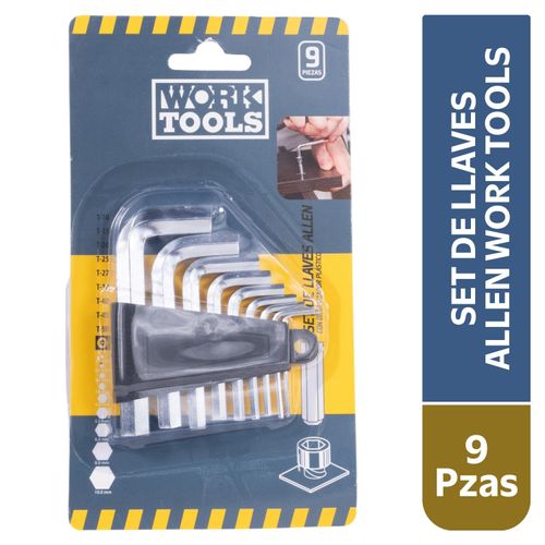Set de llaves Allen Work Tools - 9 piezas