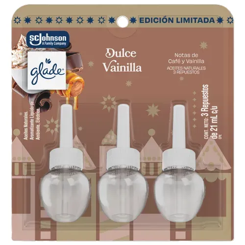 Aromatizante Glade Aceites Naturales Dulce Vainilla -63 ml
