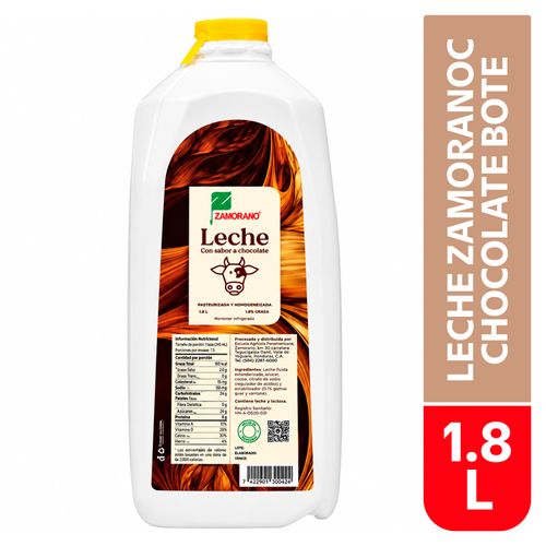 Bebida aborizada Zamoranoc sabor Chocolate Bote - 1800ml