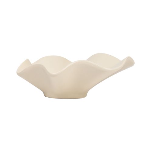 Ms Bowl De Ceramica Blanco Decorativo