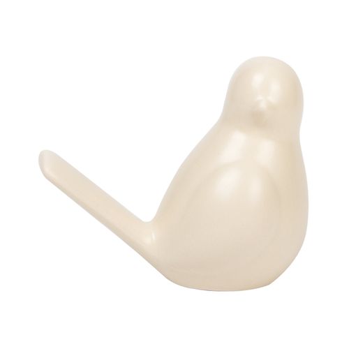 Ms Pajaro Ceramica Decorativo Blanco