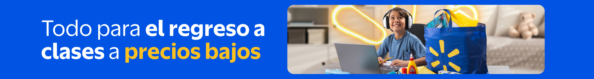 Regreso a clases en Walmart con útiles escolares, mochilas, uniformes y tecnología para estudiantes